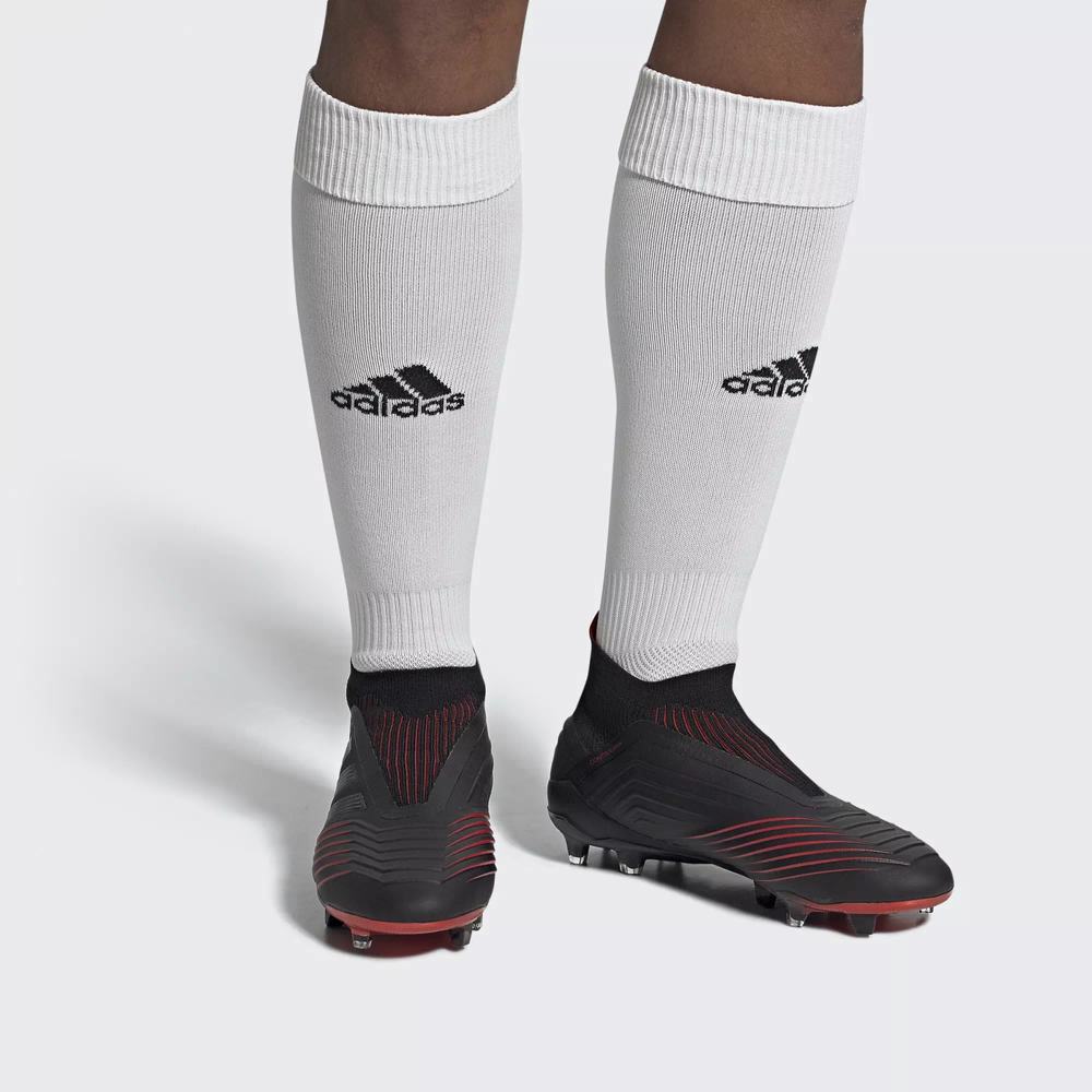 Adidas Predator 19+ Firm Ground Tacos de Futbol Negros Para Hombre (MX-97615)
